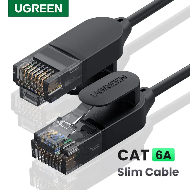 Kabel Ethernet Cat 6a, Kabel Patch Rangkaian 10Gbps