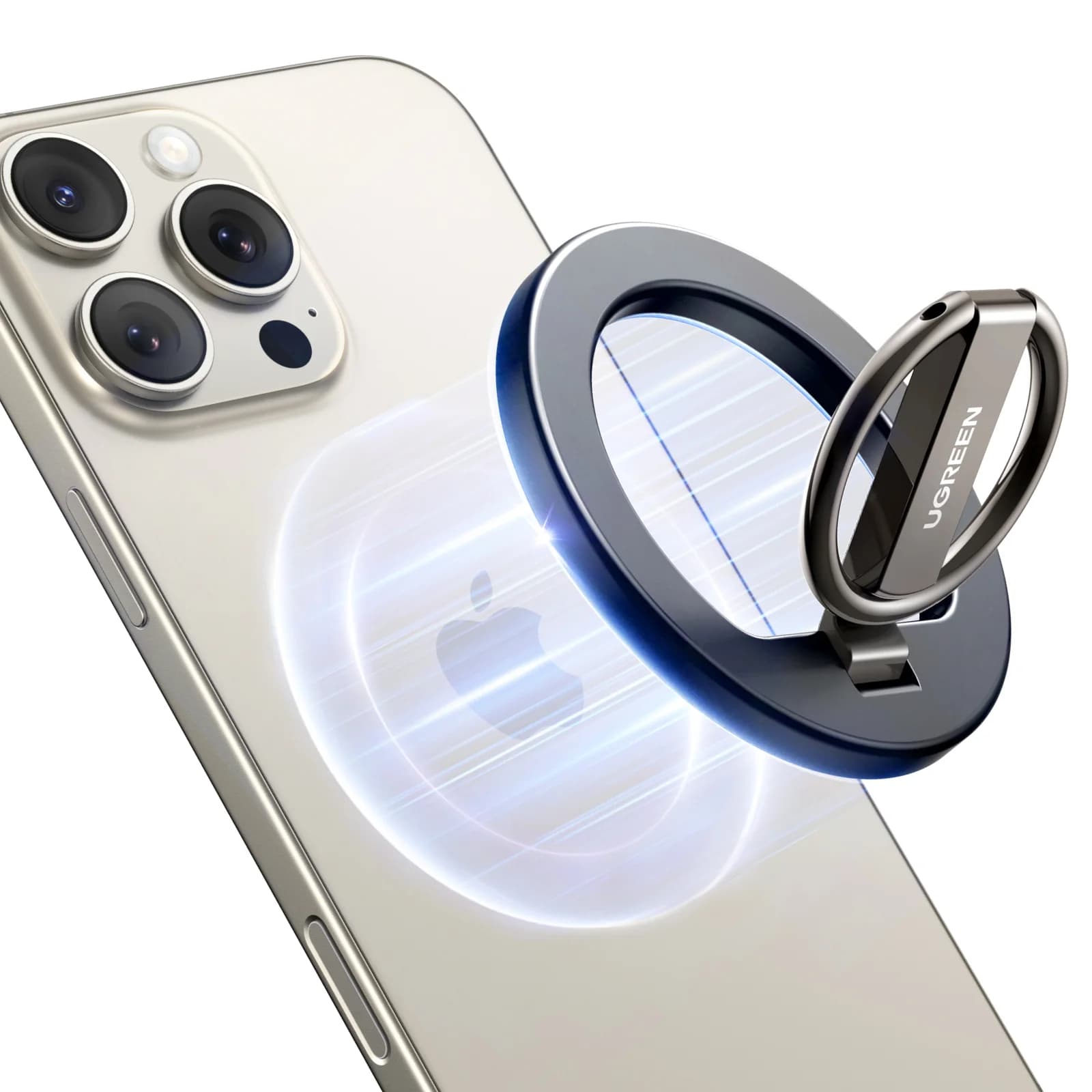 Pemegang Cincin Telefon Magnetik, Tapak Putaran 360°