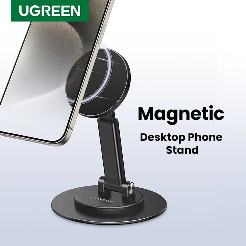 Tapak Telefon Aluminium Magnetik, Putaran 360°