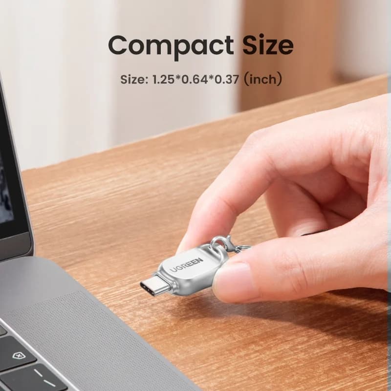 Pembaca Kad Micro SD USB-C ke Micro SD, USB 3.0 OTG