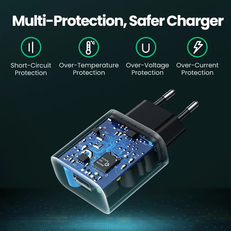 Pengecas Dinding USB Quick Charge 3.0 18W