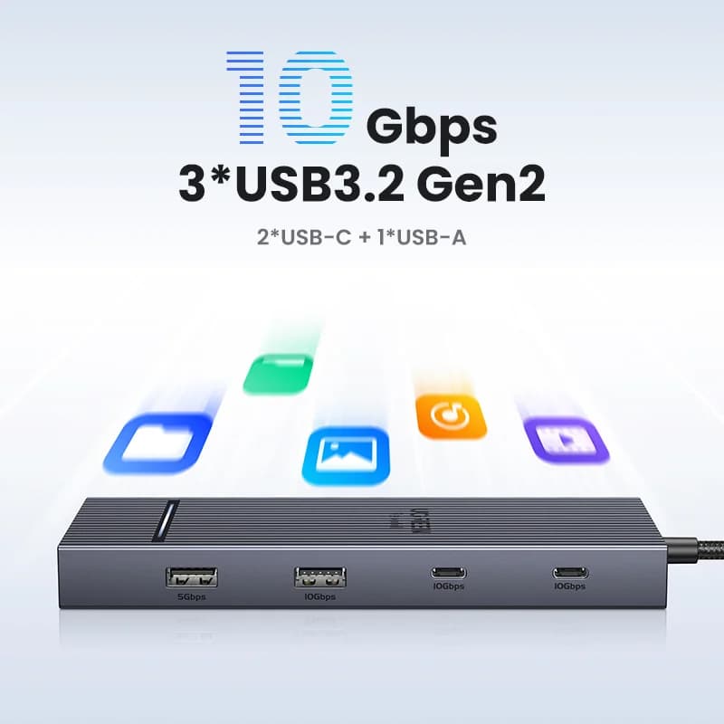 Hub USB-C dengan HDMI 4K & PD 100W
