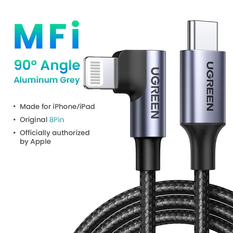 Kabel USB-C ke Lightning MFi, PD 20W