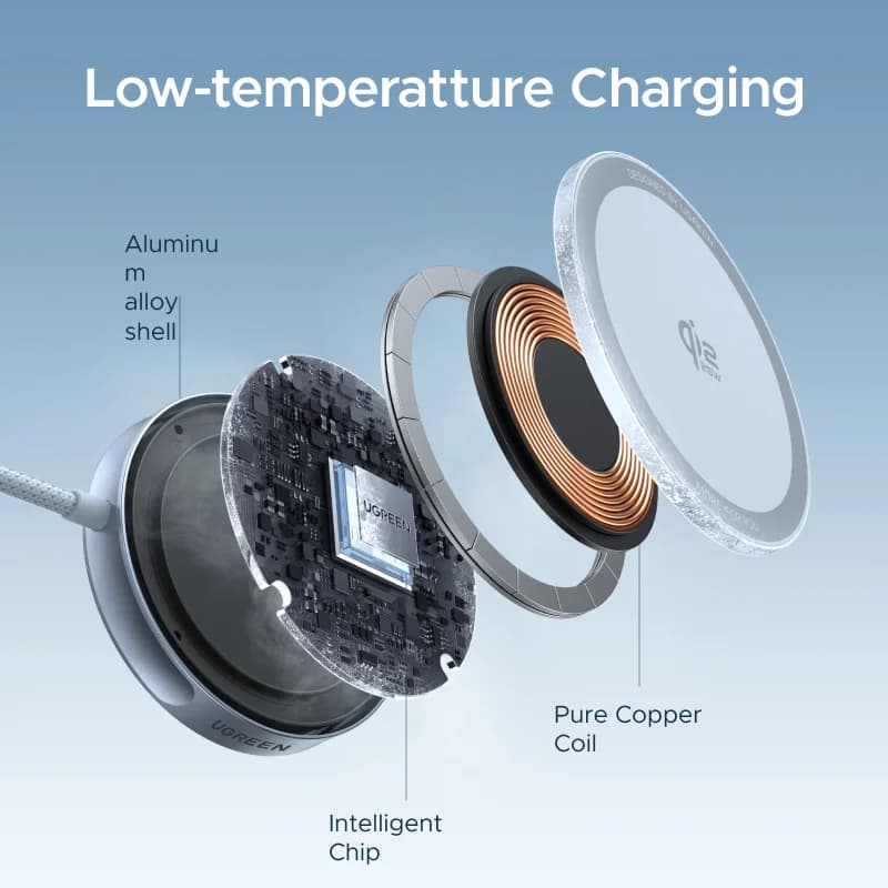 Pad Pengecasan Wayarles Magnetik Qi2 25W
