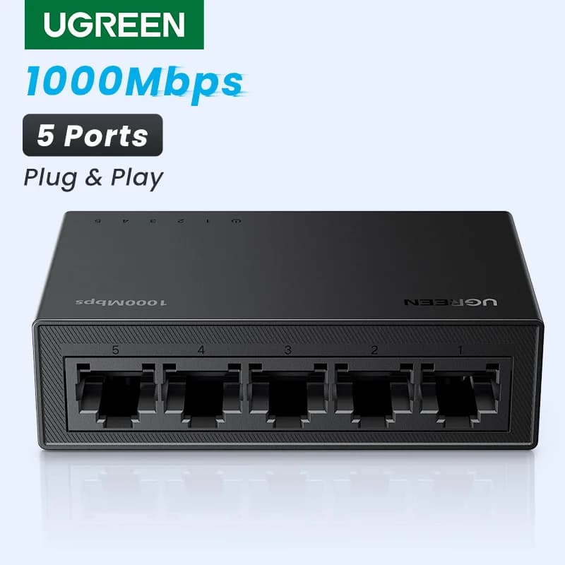 Suis Rangkaian Ethernet Gigabit 5-Port