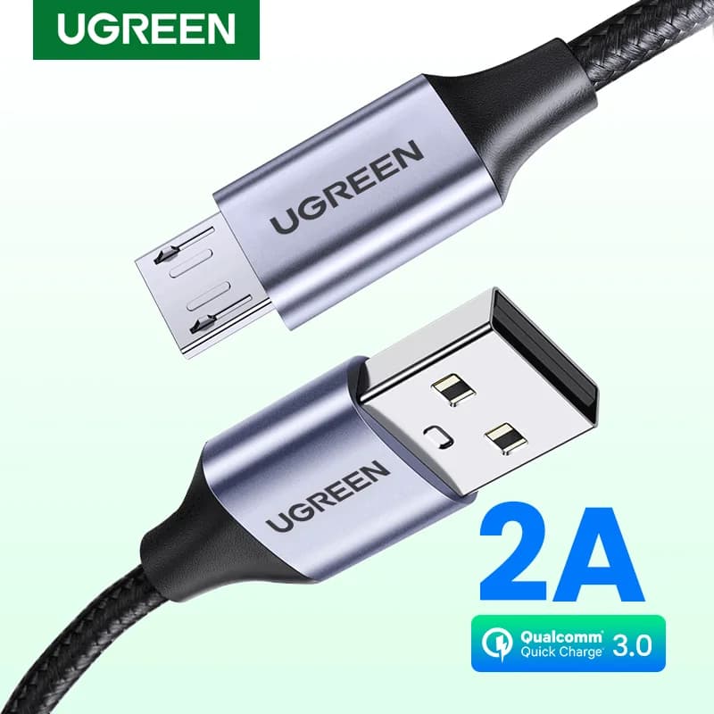Kabel Micro USB, 2A, Anyaman Nylon