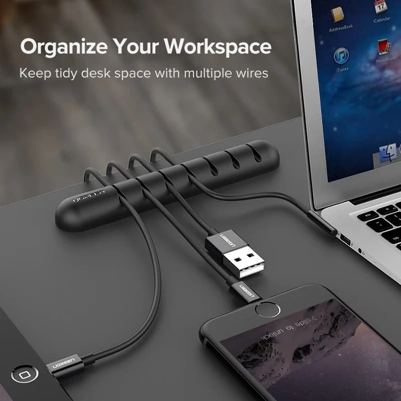 Klip Pengatur Kabel USB Silikon
