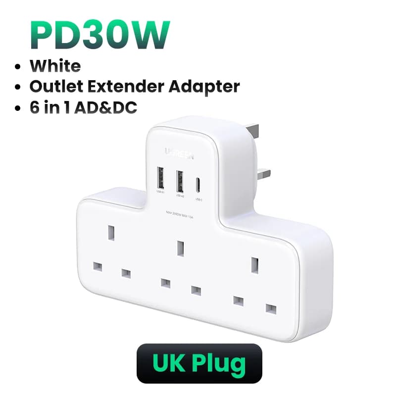 Pita Kuasa Pengecas Desktop UK Plug 30W