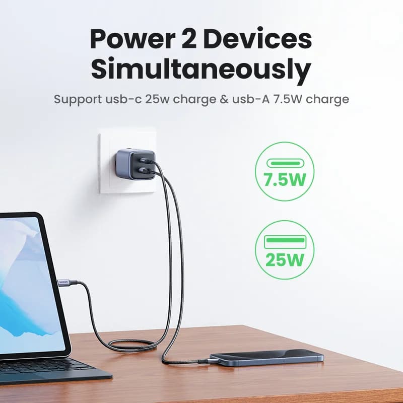 Pengecas Dinding Pantas USB-C GaN 35W