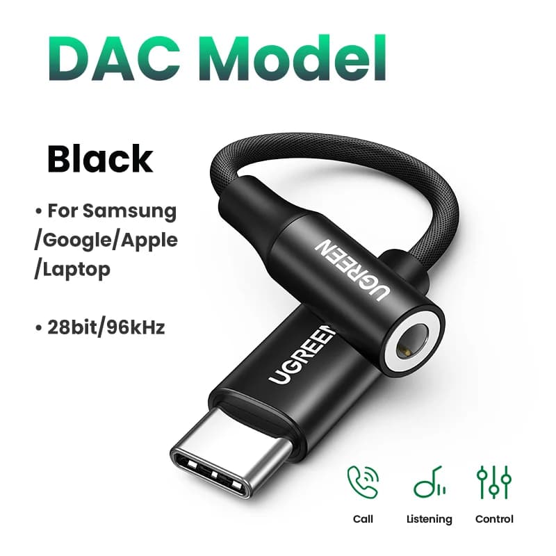Adapter Headphone USB-C ke 3.5mm DAC