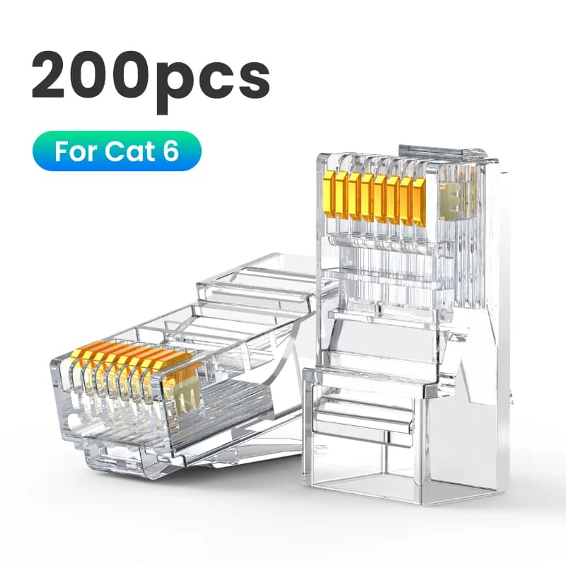 Penyambung Kabel Rangkaian Ethernet RJ45 Cat6