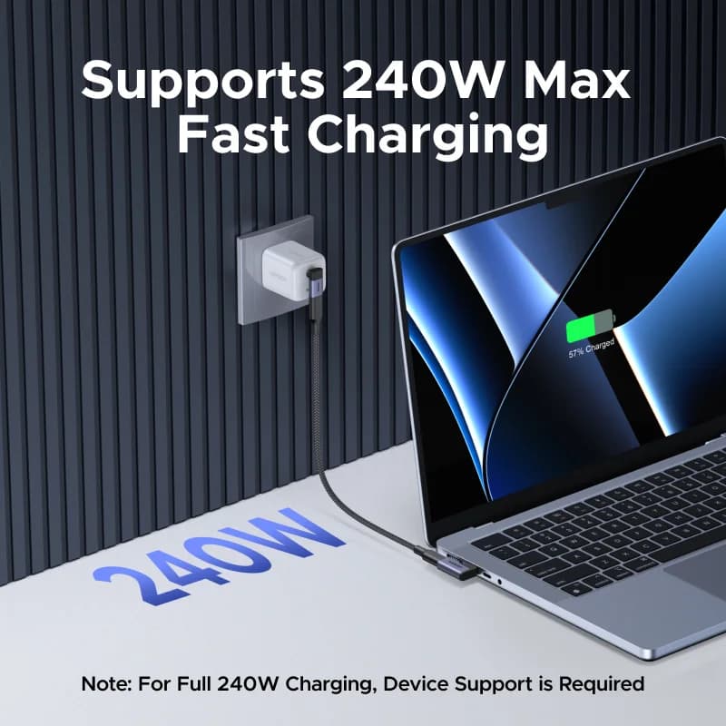 Adapter USB-C ke USB-C Sudut Kanan 2 Pek