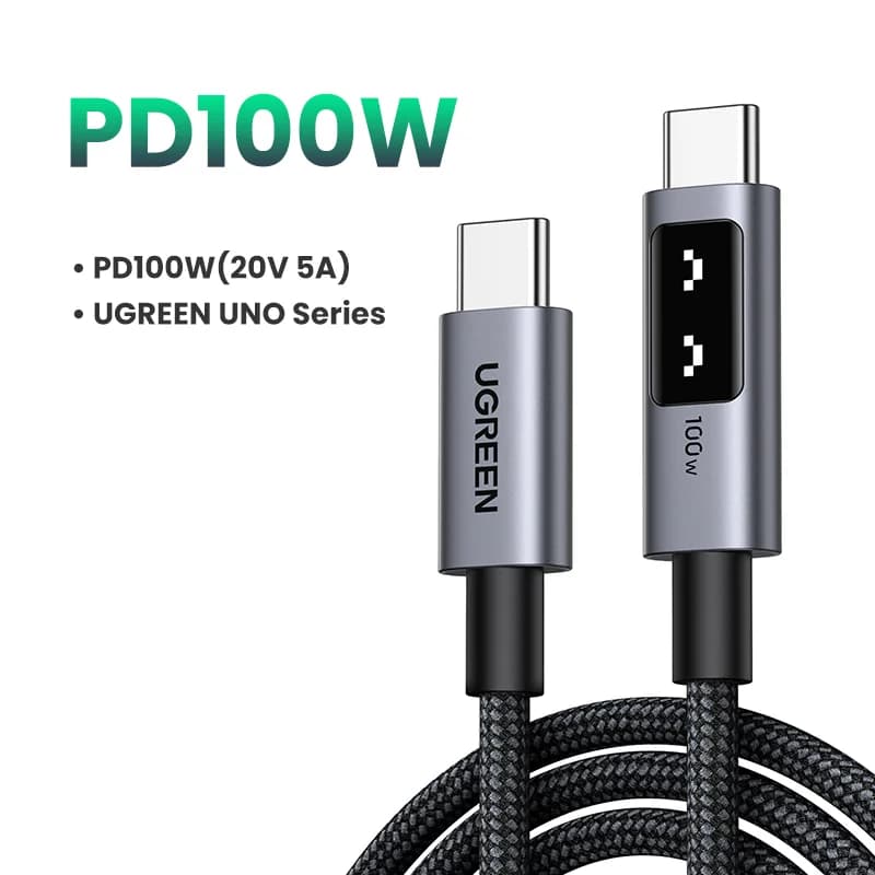 Kabel USB-C ke USB-C, PD 100W, 0.5-3m