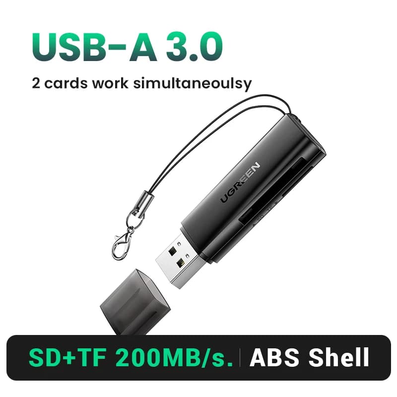 Pembaca Kad USB 3.0 untuk Kad SD dan Micro SD