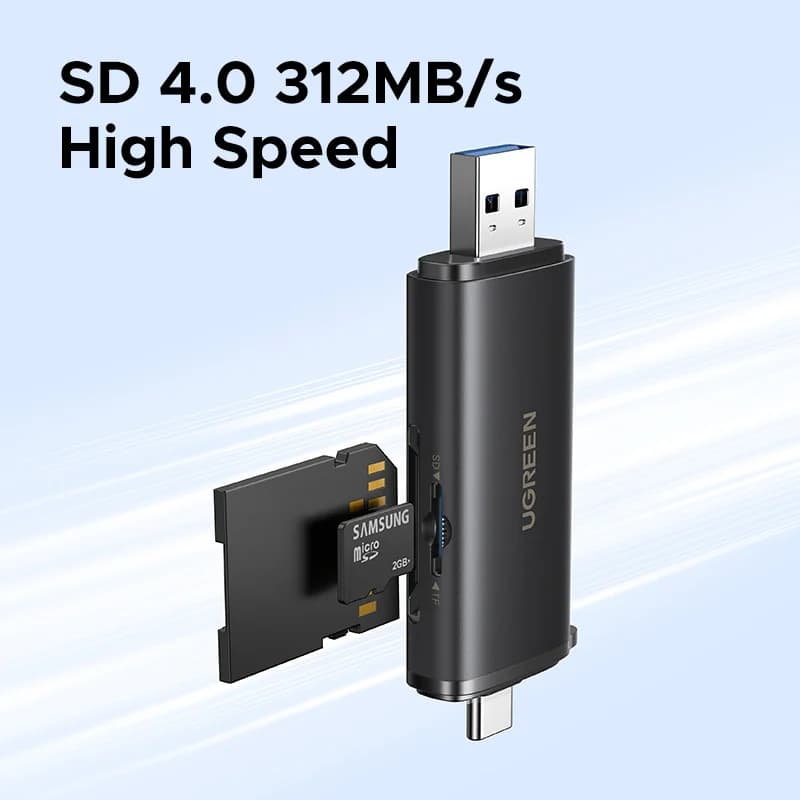 Pembaca Kad USB-C SD 4.0, 312MB/s