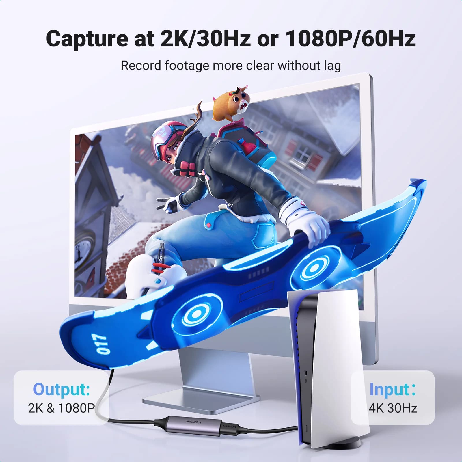 Kad Penangkap Video HDMI ke USB-C 1080P