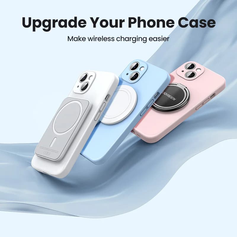 Penyesuai Cincin Logam Magnetik untuk Pengecasan Tanpa Wayar MagSafe
