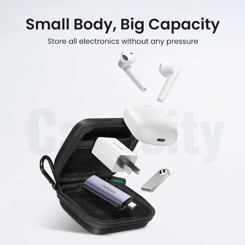 Sarung Simpanan Earphone Cangkerang Keras