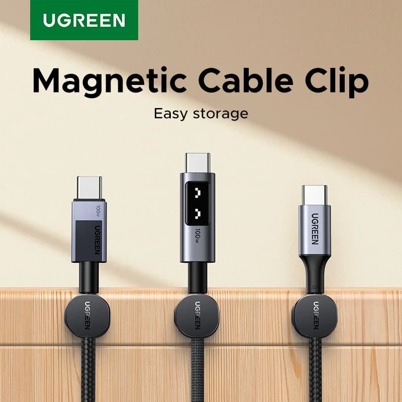 Klip Pengatur Kabel Magnetik untuk Meja