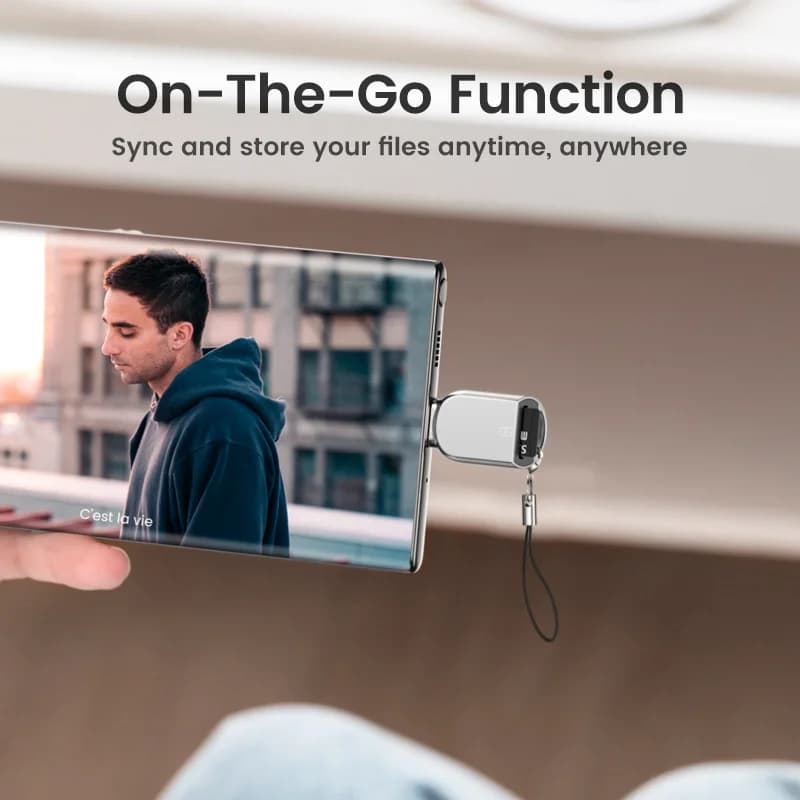 Pembaca Kad Micro SD USB-C ke Micro SD, USB 3.0 OTG