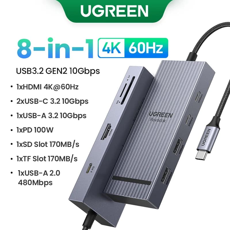 Hub USB-C dengan HDMI 4K & PD 100W