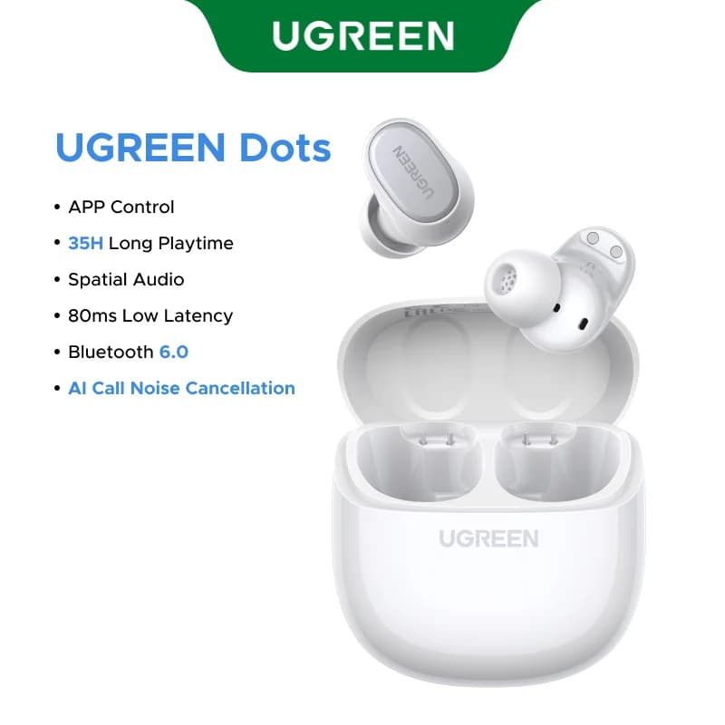 Earbud Wayarles dengan Bluetooth 6.0 dan Kawalan Aplikasi