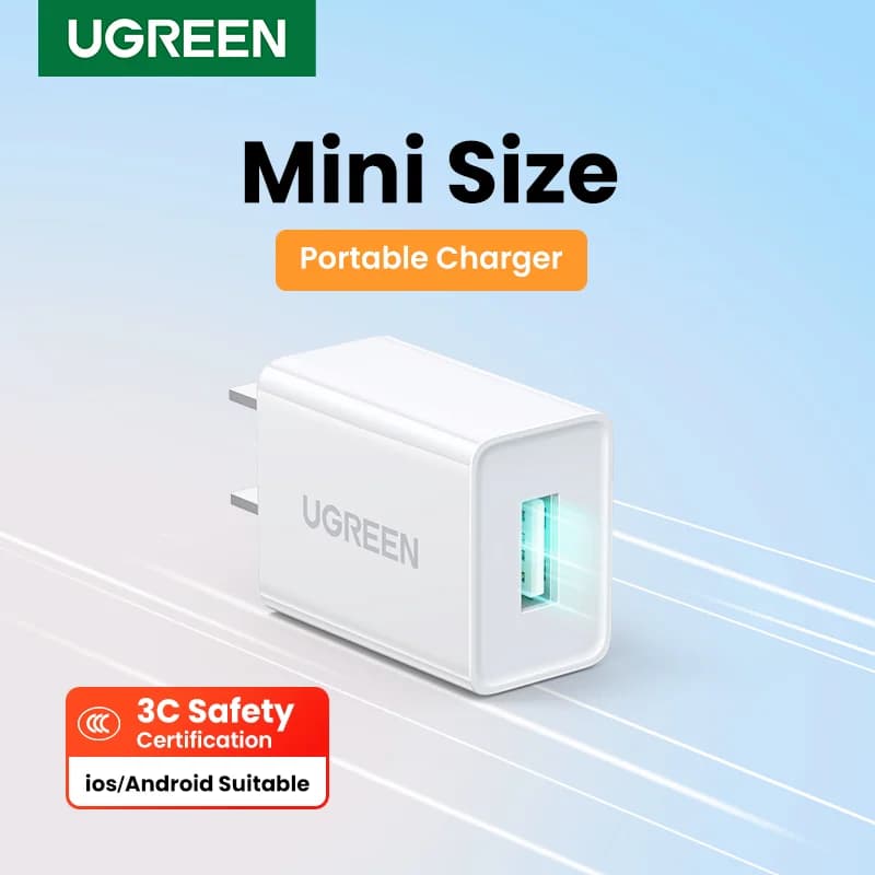 Pengecas Dinding USB 5V 1A untuk Telefon Pintar