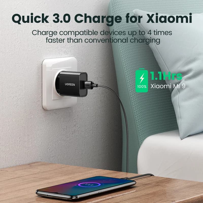 Pengecas Dinding USB Quick Charge 3.0 18W