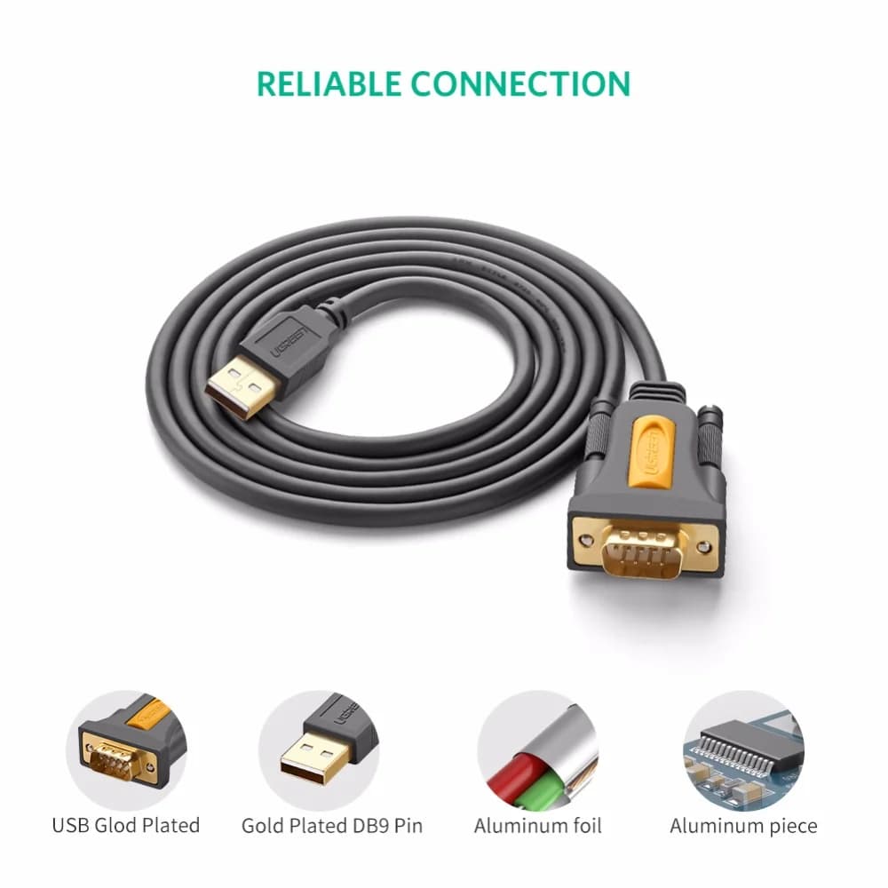 Kabel Adapter Port Siri USB ke RS232 DB9