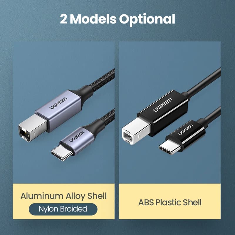 Kabel Pencetak USB-C ke USB Type-B 2.0