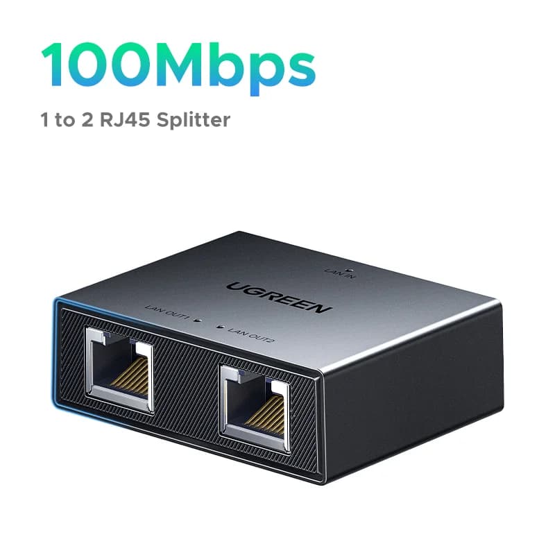 Pembahagi Rangkaian Ethernet RJ45 1-kepada-2