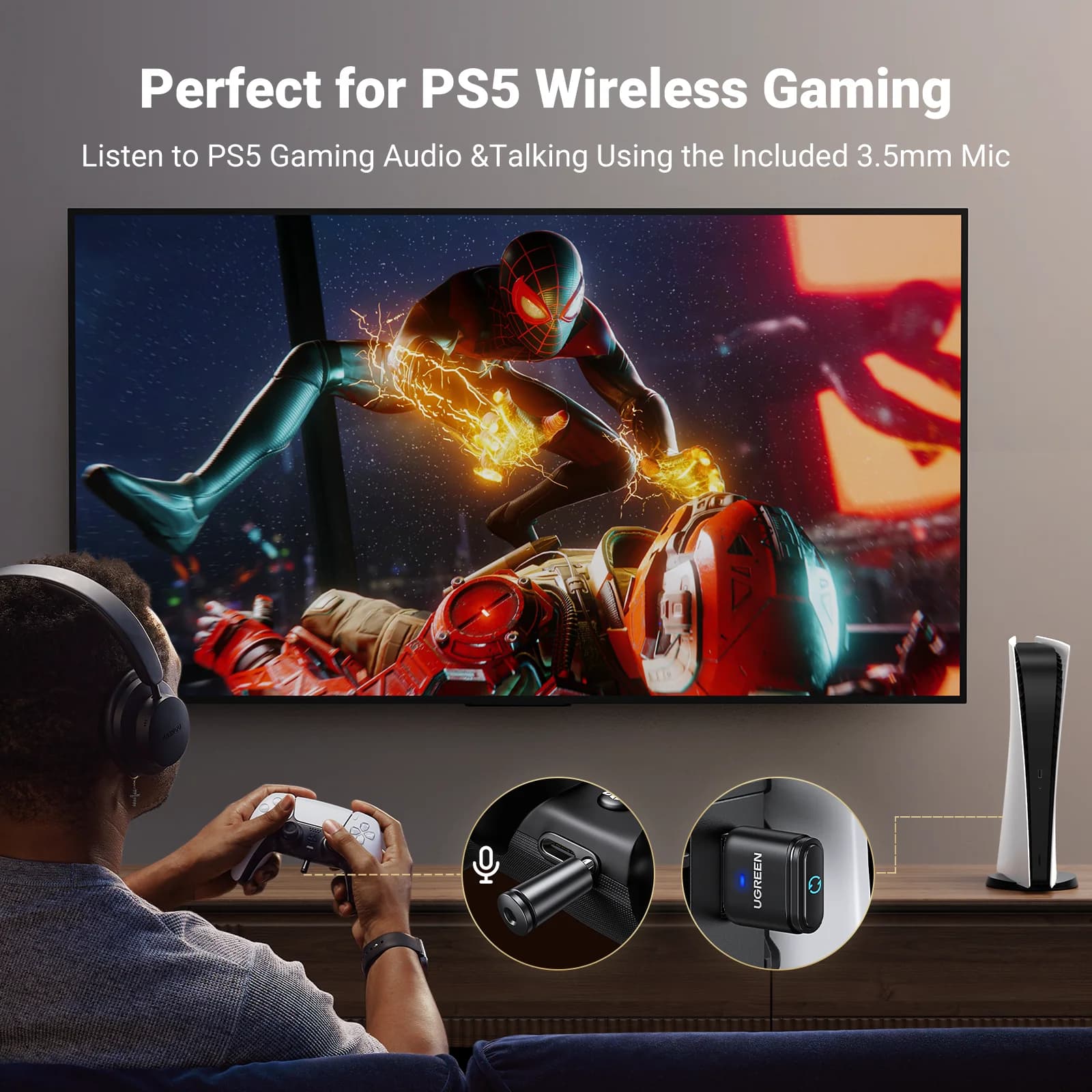 Pemancar & Penerima Audio Bluetooth 5.3 USB