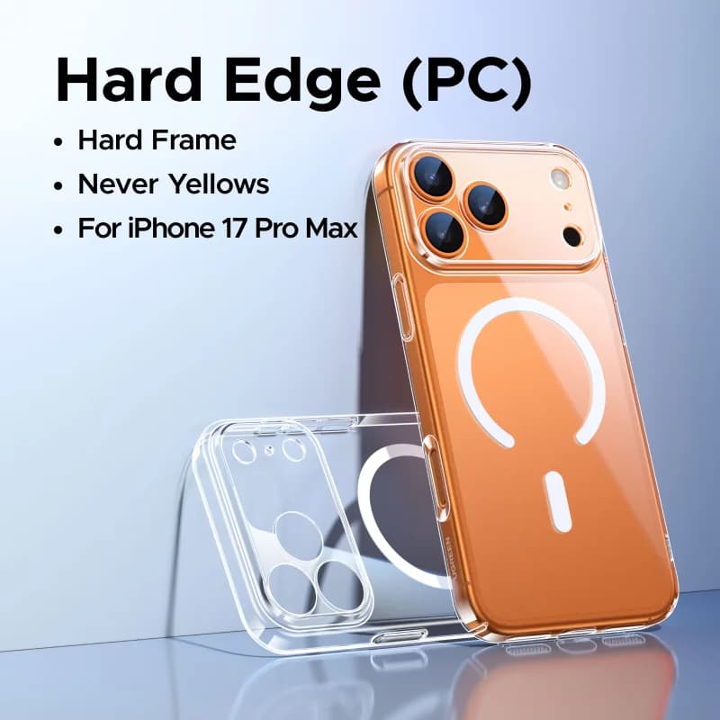 Sarung PC Jernih Magnetik untuk iPhone dengan MagSafe