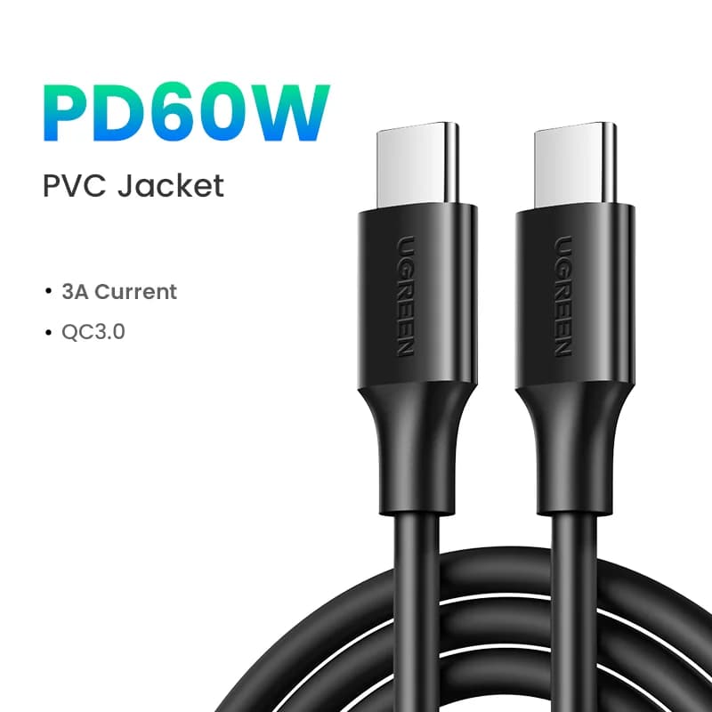 Kabel USB-C Sudut 90-Darjah, PD 100W, Gaming