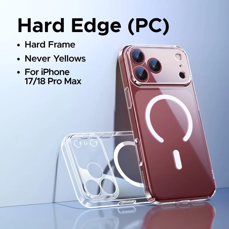 Sarung PC Jernih Magnetik untuk iPhone dengan MagSafe
