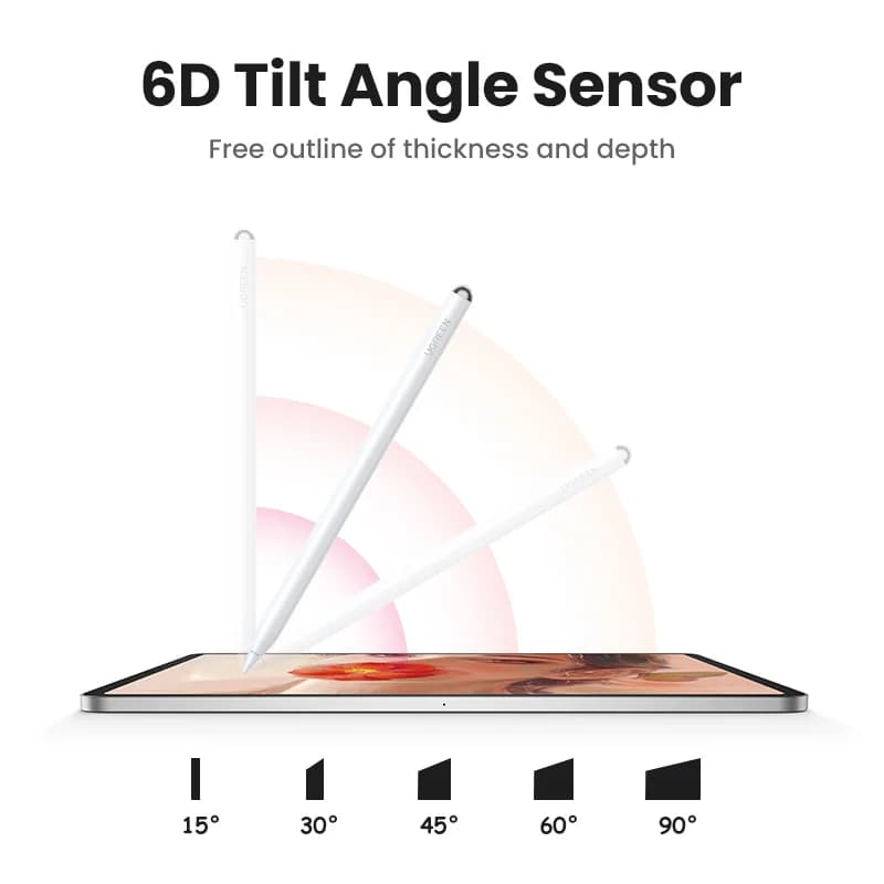 Pen Stylus Wayarles dengan Penolakan Tapak Tangan untuk iPad
