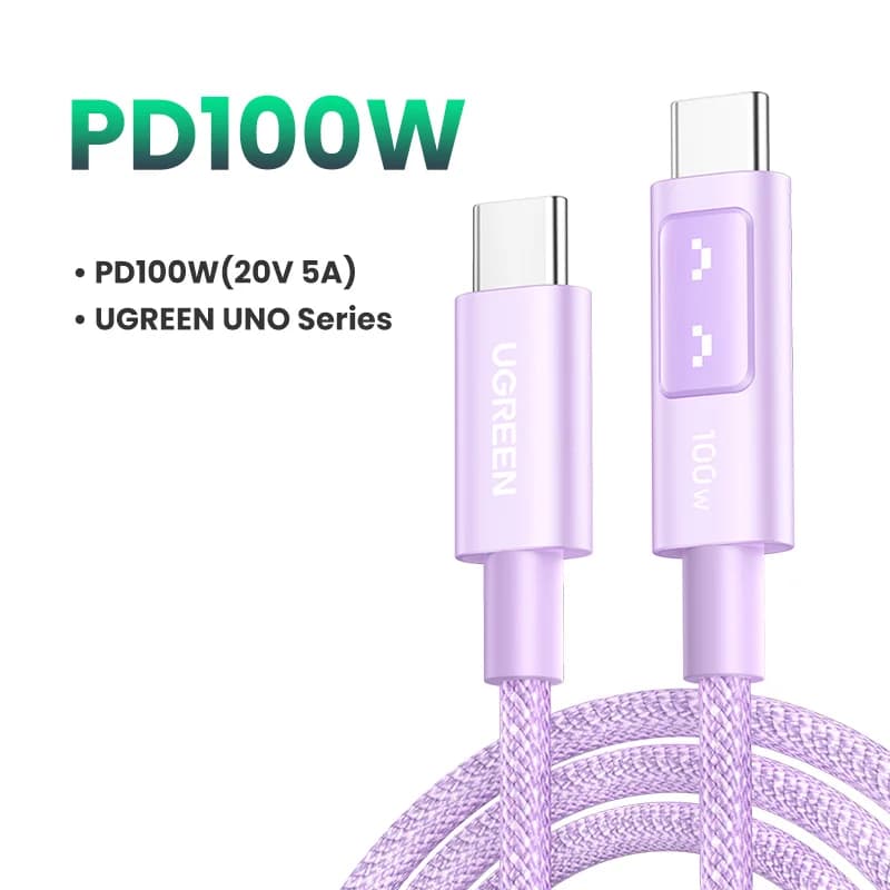 Kabel USB-C ke USB-C, PD 100W, 0.5-3m