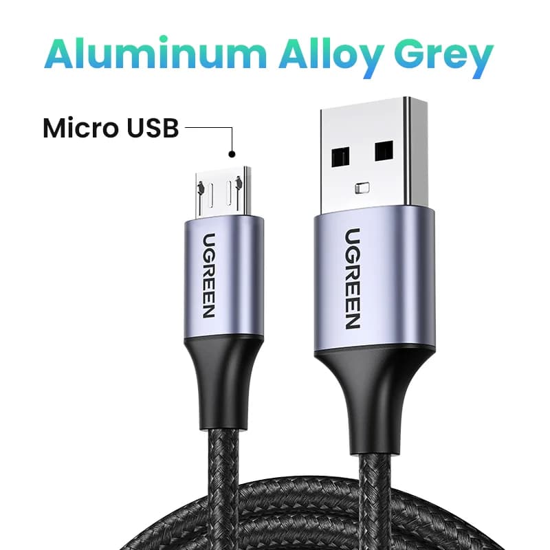 Kabel Micro USB, 2A, Anyaman Nylon