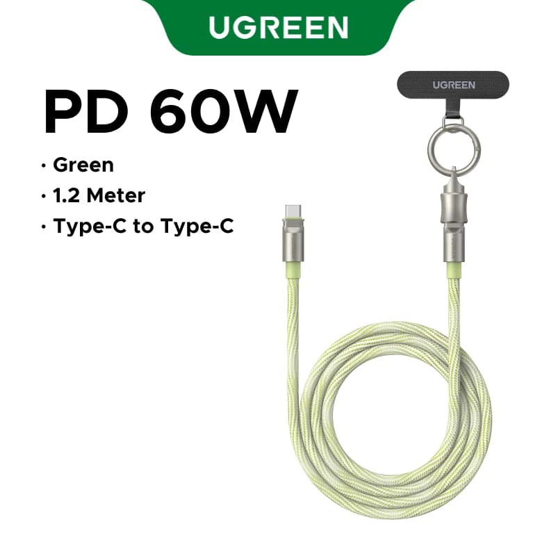 Kabel Pengecasan Tali Leher USB-C PD60W