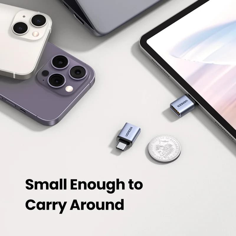 Penyesuai OTG USB-C ke USB-A Betina