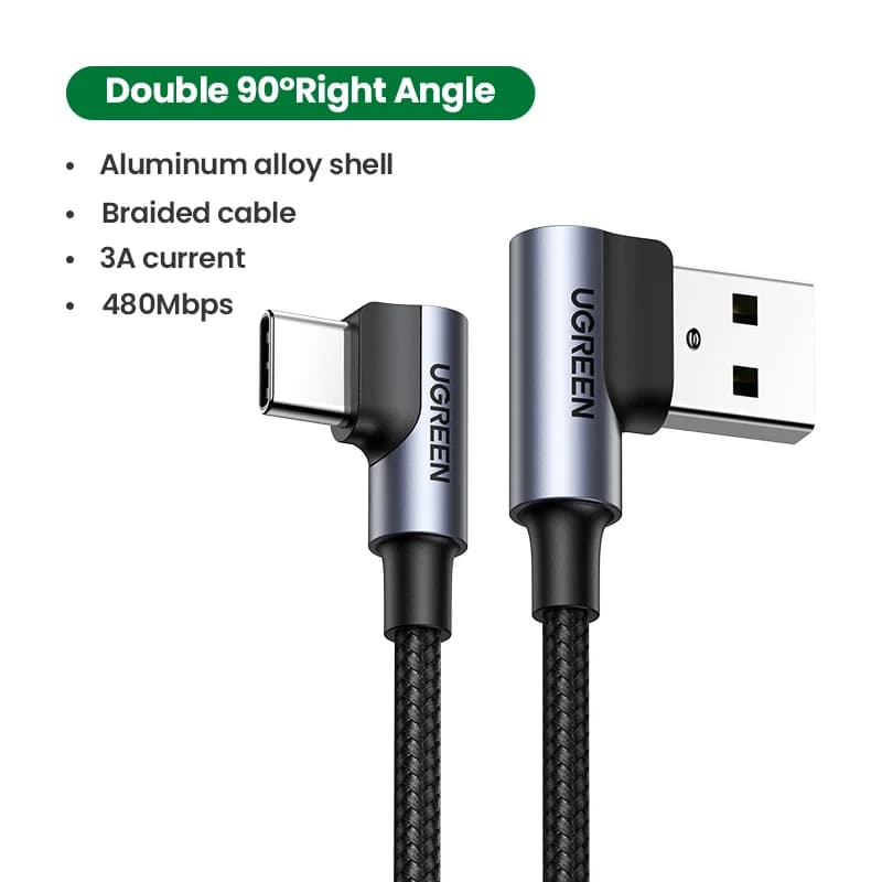 Kabel USB-C ke USB-C, 3A, 0.25-3m