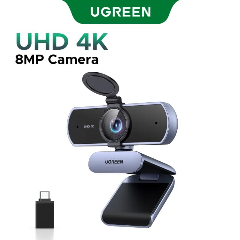 Webcam USB Mini dengan Mikrofon Berganda, 1080P HD