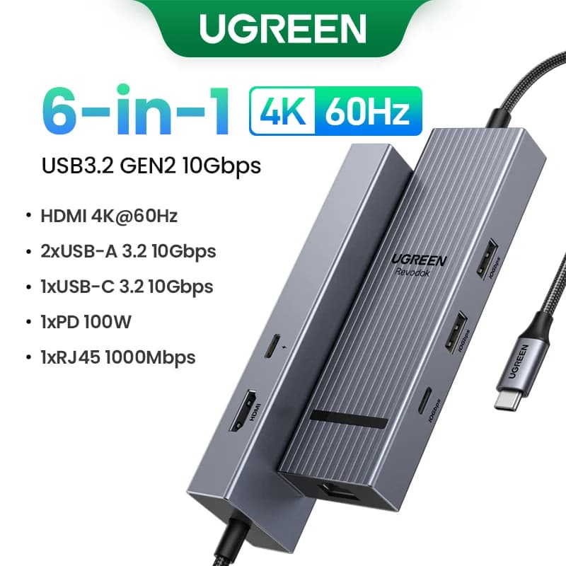 Hub USB-C dengan HDMI 4K & PD 100W