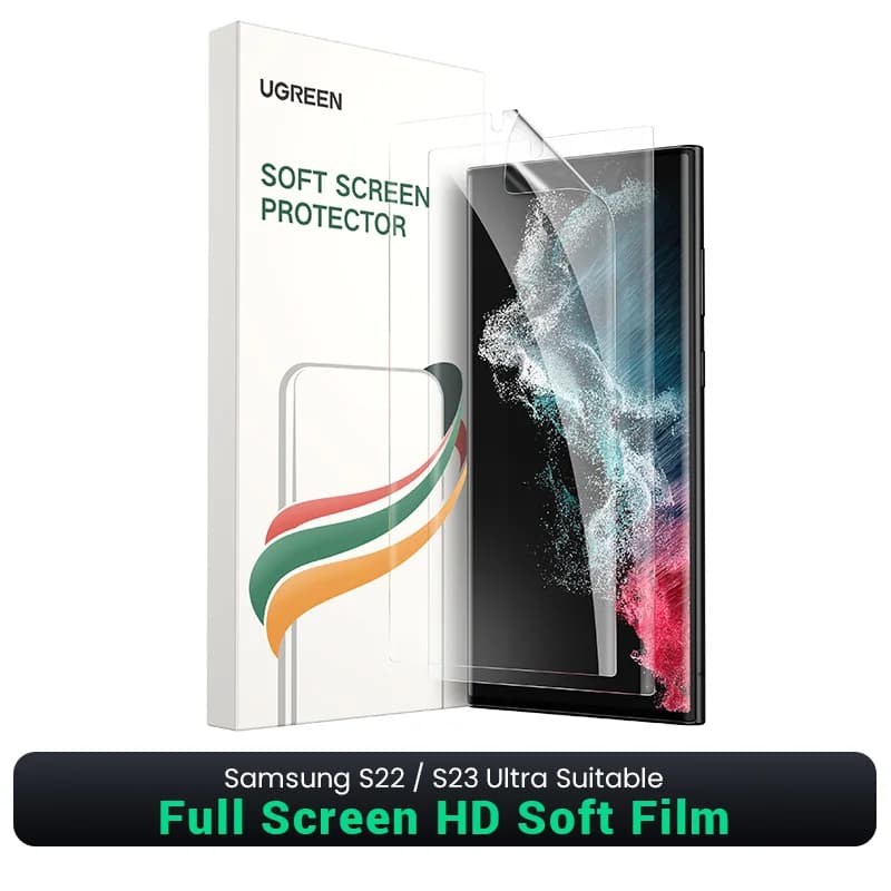 Pelindung Skrin Hidrogel 2-Keping untuk Galaxy S23/S22
