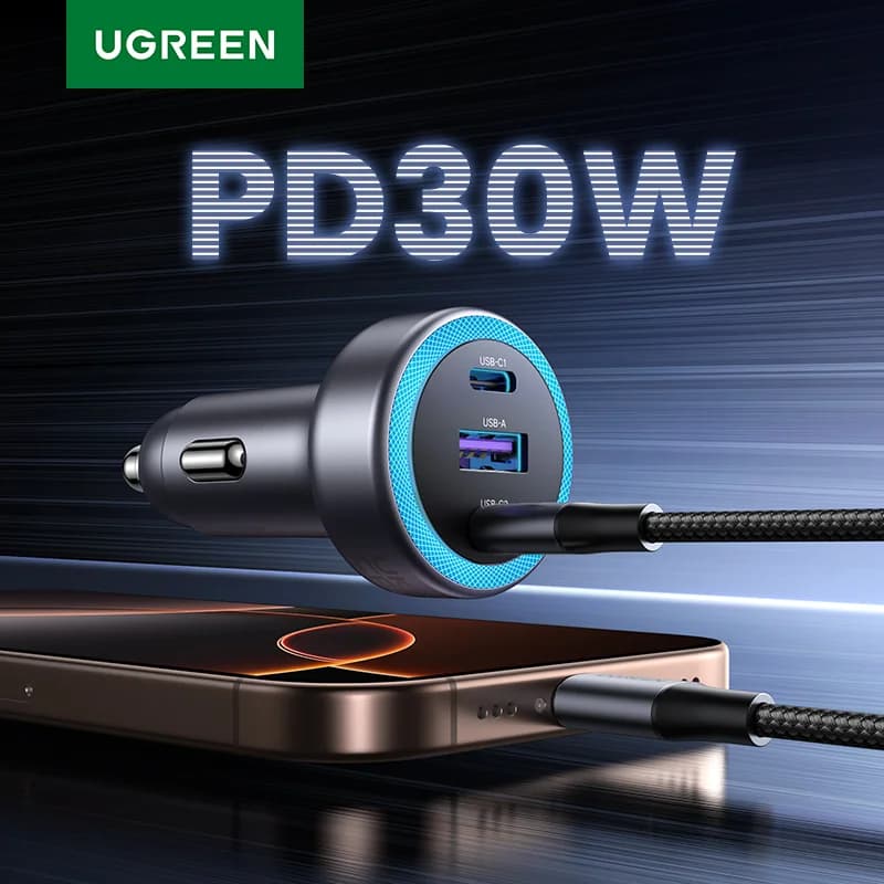 Pengecas Kereta Pantas USB-C 30W