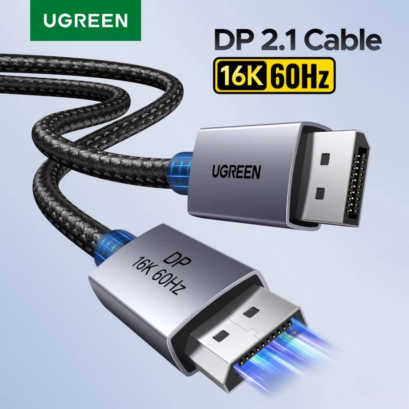 Kabel DisplayPort 2.1, Sokongan Video 8K 60Hz HDR