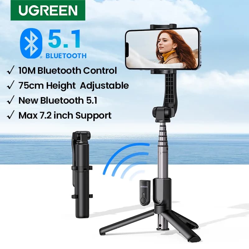 Tripod Selfie Stick Bluetooth dengan Rili Shutter