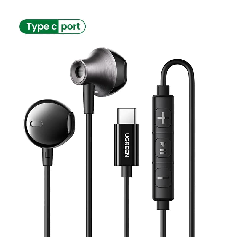 Earbud Berkabel Semi-Terbuka dengan Jack 3.5mm dan Mikrofon