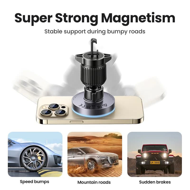 Penyangga Pengecas Kereta Wayarles Magnetik Qi2, 25W