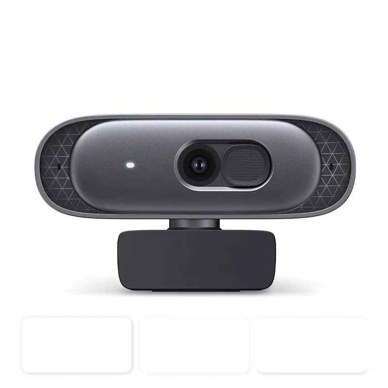 Webcam USB HD 2K dengan Mikrofon Berganda